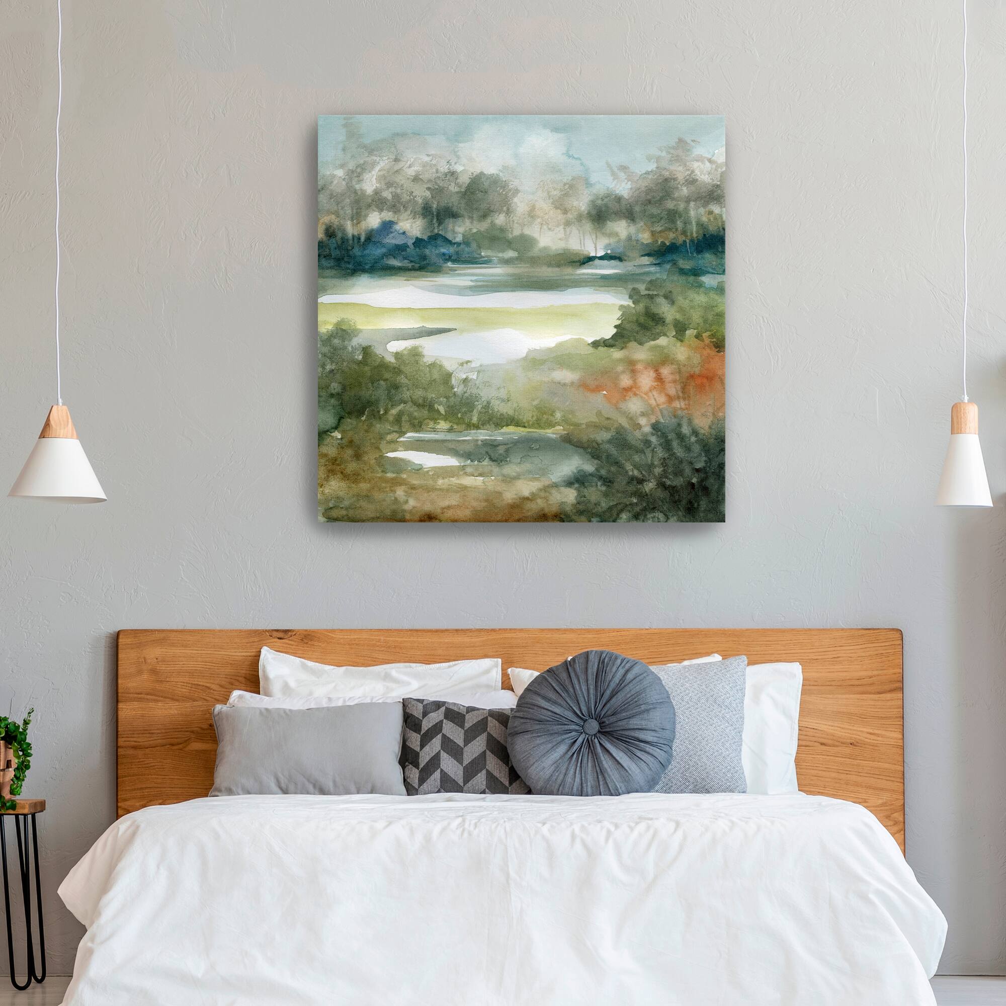 Converging Streams Canvas Giclee